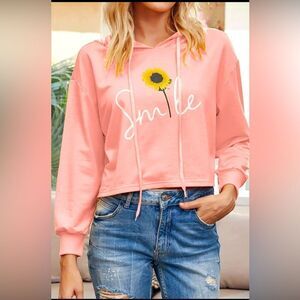 Crop long Sleeve Hoodie